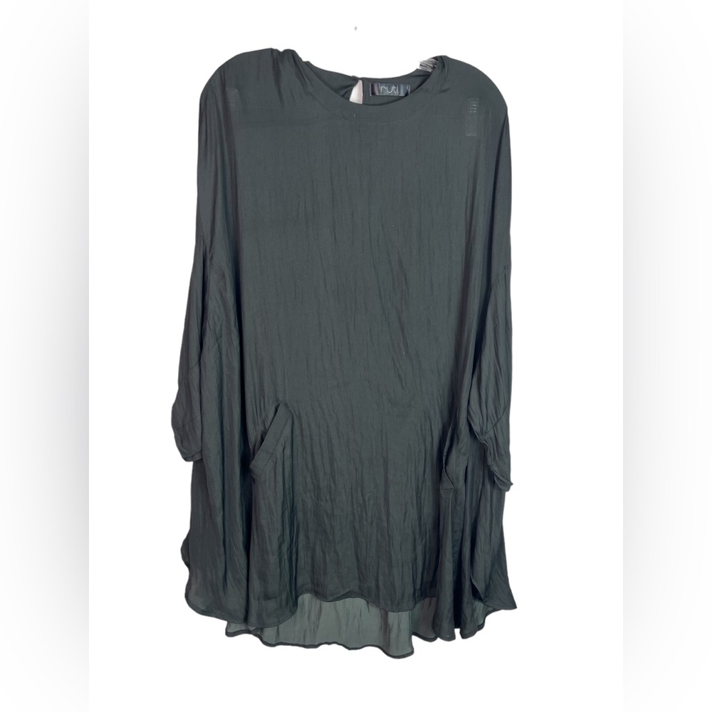 Ruti Israel Alambika Black Lagenlook Dress Size M